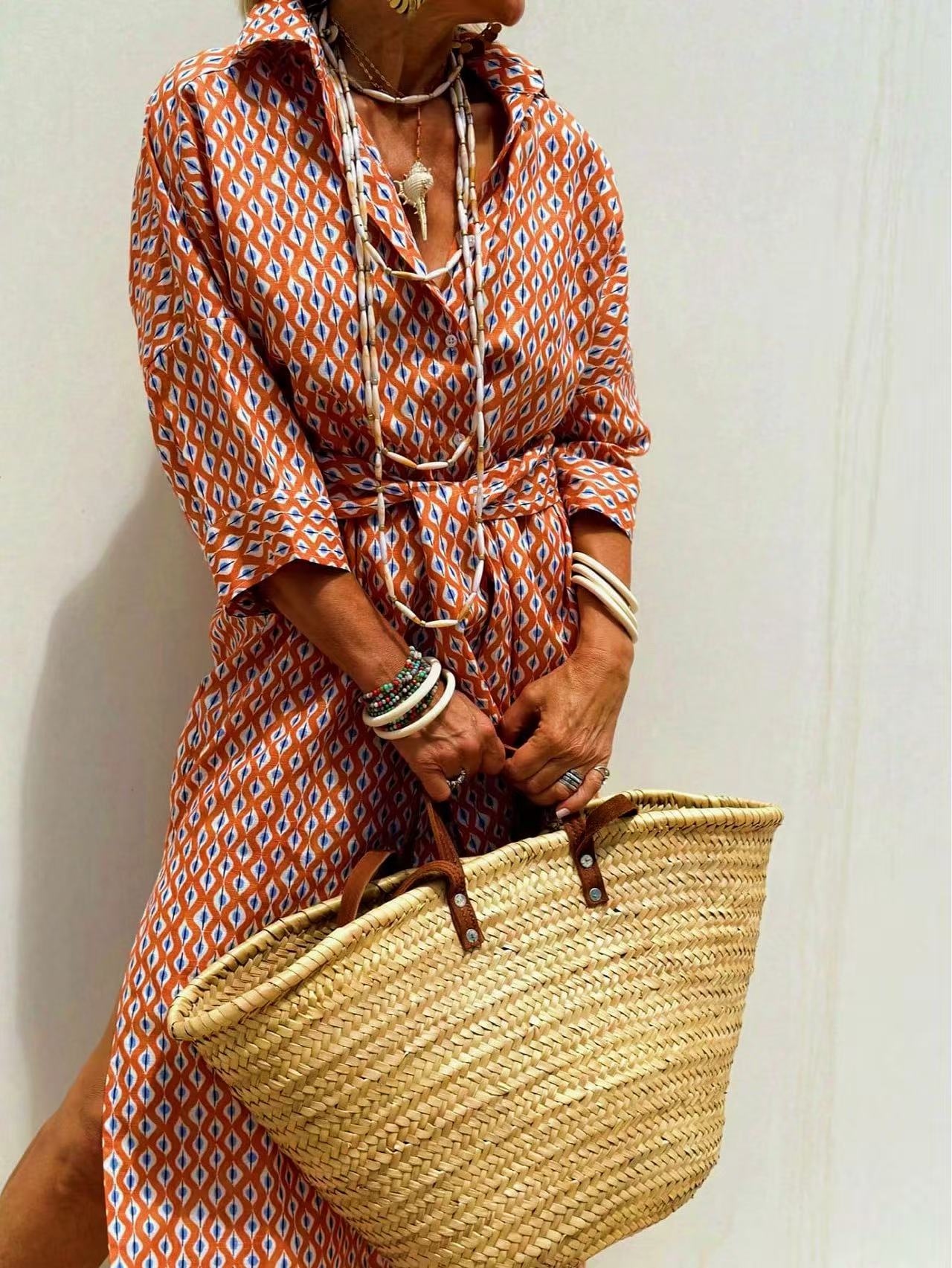 Maxi with Belt Summer Linen Lo - Casual Loose Linen Shirt Dress recension och pris
