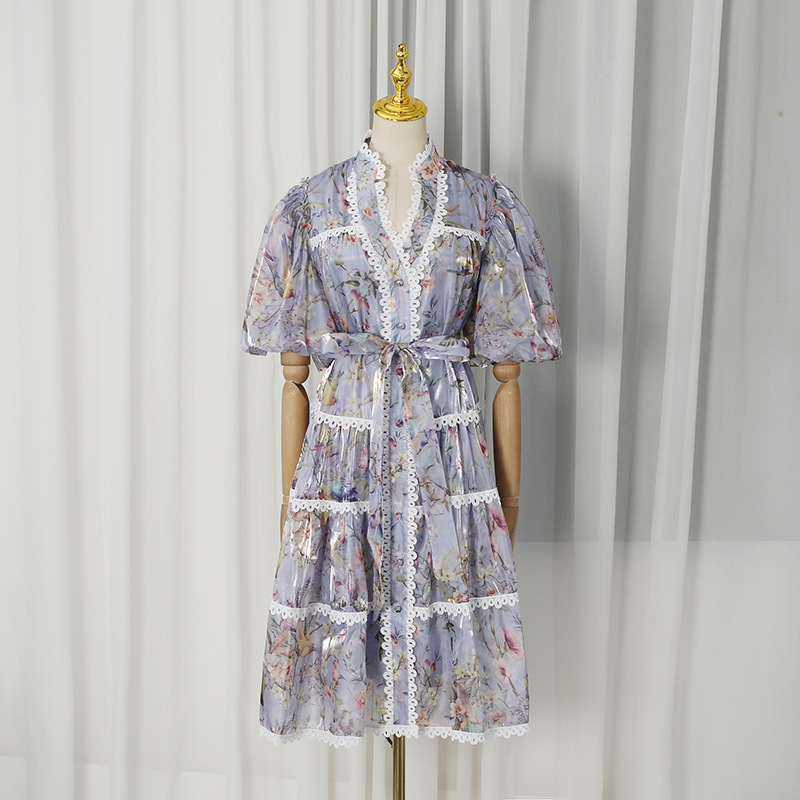ZAMOR French Vintage Floral Te - French Vintage Floral Midi Dress recension och pris