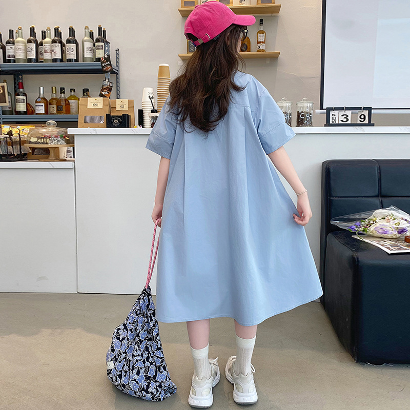 Korean Children Clothing Girls - Korean Style A Line Shirt Dress recension och pris