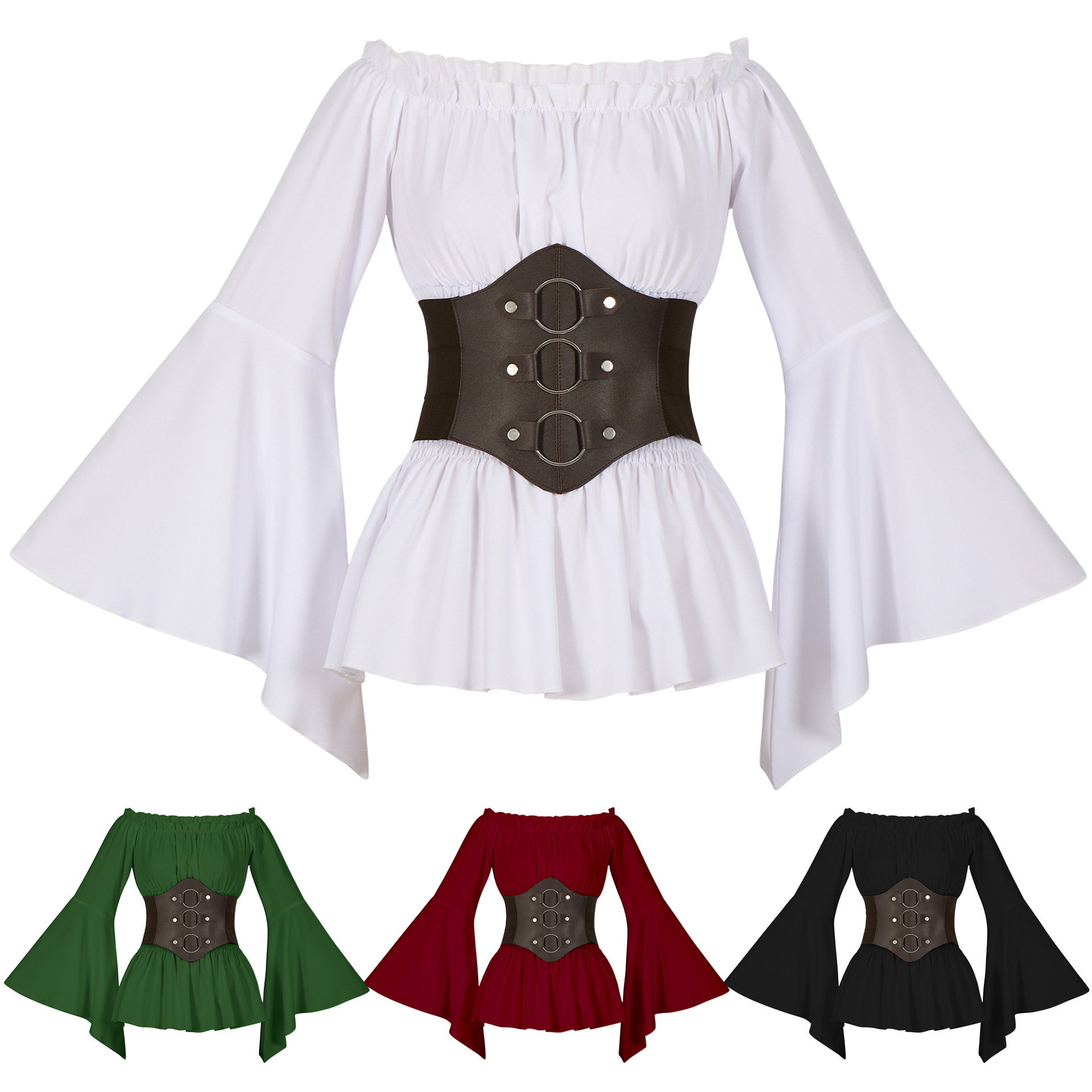 Medieval Victorian Pirate Shir - Tops recension och pris